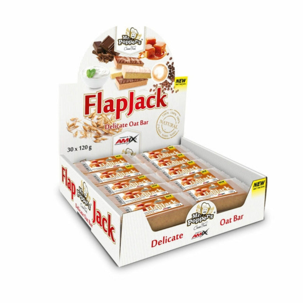 Barrita Flap Jack 30x120gr Sabor Yogurt Mr.popper's Amix_0