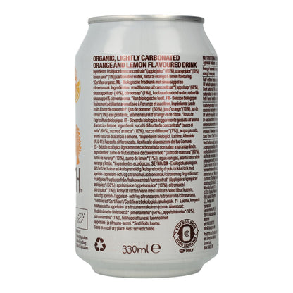 Refrigerante Orgânico de Laranja e Limão Whole Earth 330 ml