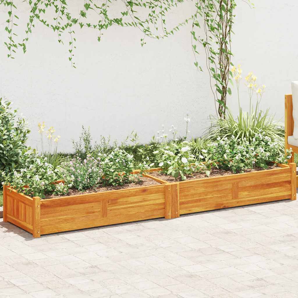 Arriate De Madera De Acacia 200x50x25 Cm_1