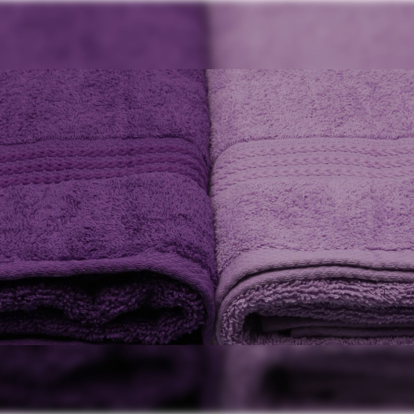 Juego De Toallas De Baño (4 Piezas) Lila Ligera, Lila, Púrpura, Morado Oscuro