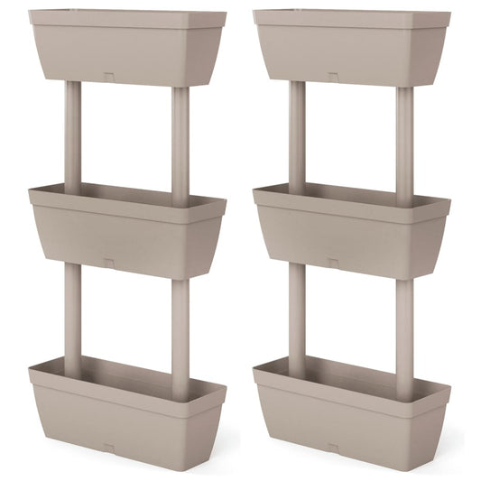Jardineras 6 Unidades Gris Taupe 100 Cm_0