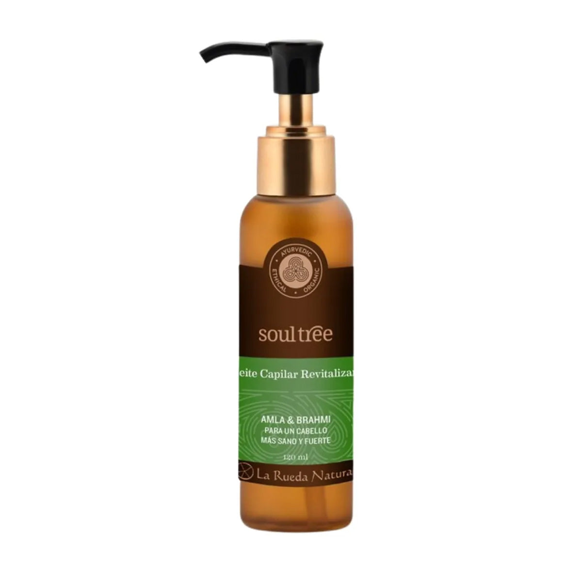 Óleo capilar leve revitalizante ayurvédico Soultree para todos os tipos de cabelo 120 ml com bomba