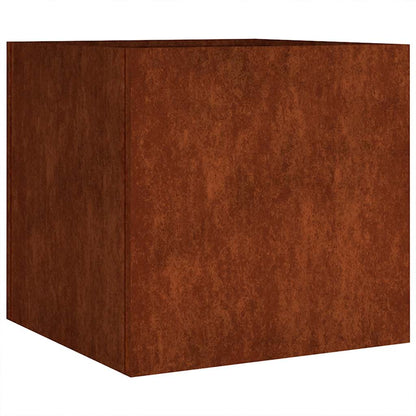 Jardinera De Acero Corten 40x41x40 Cm_0