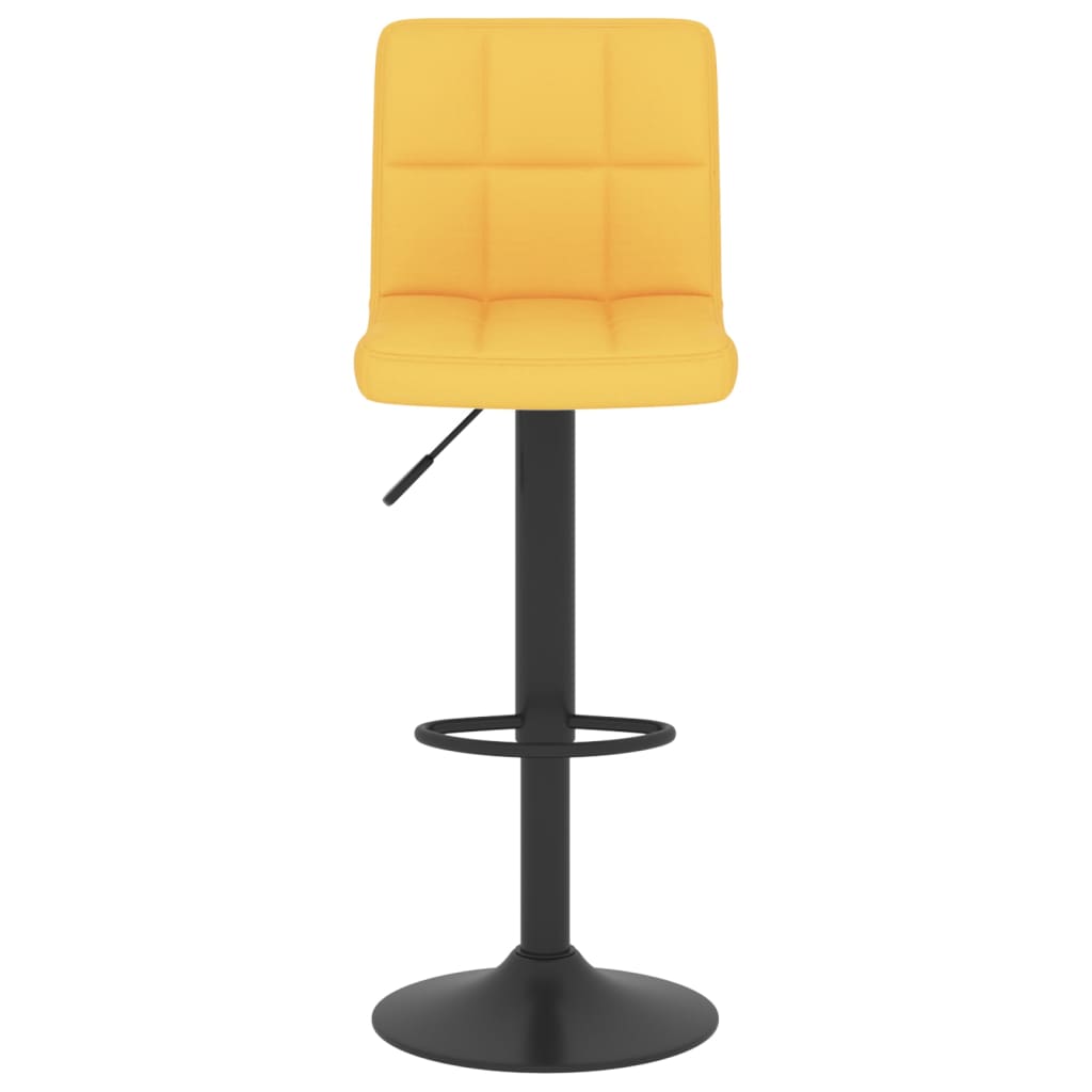 Taburete De Cocina De Tela Amarillo Mostaza_1