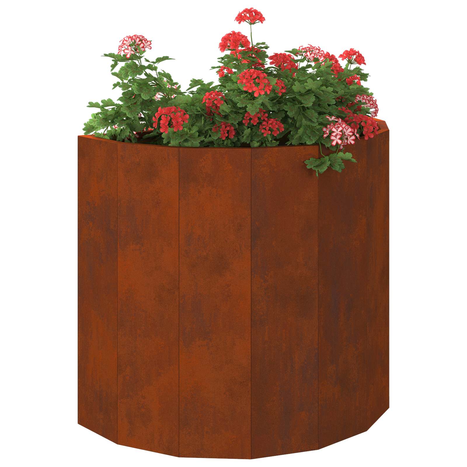 Jardinera Oxidado 60 X 30 X 50 Cm Acero Autopatinable_2