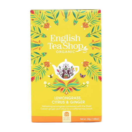 Té de Lemongrass, Jengibre y Cítricos Bio English Tea Shop 30 g