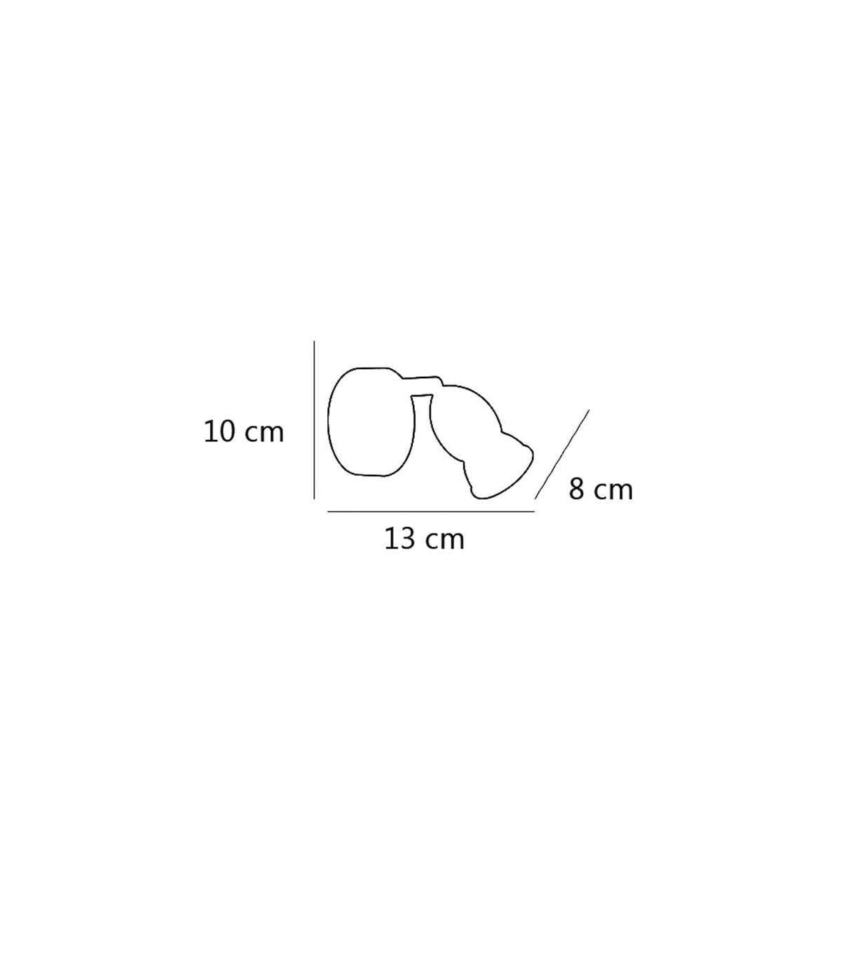 Aplique De Pared Bala Acabado En Cuero 10cm(alto) 8cm(ancho) 13cm(largo)_5