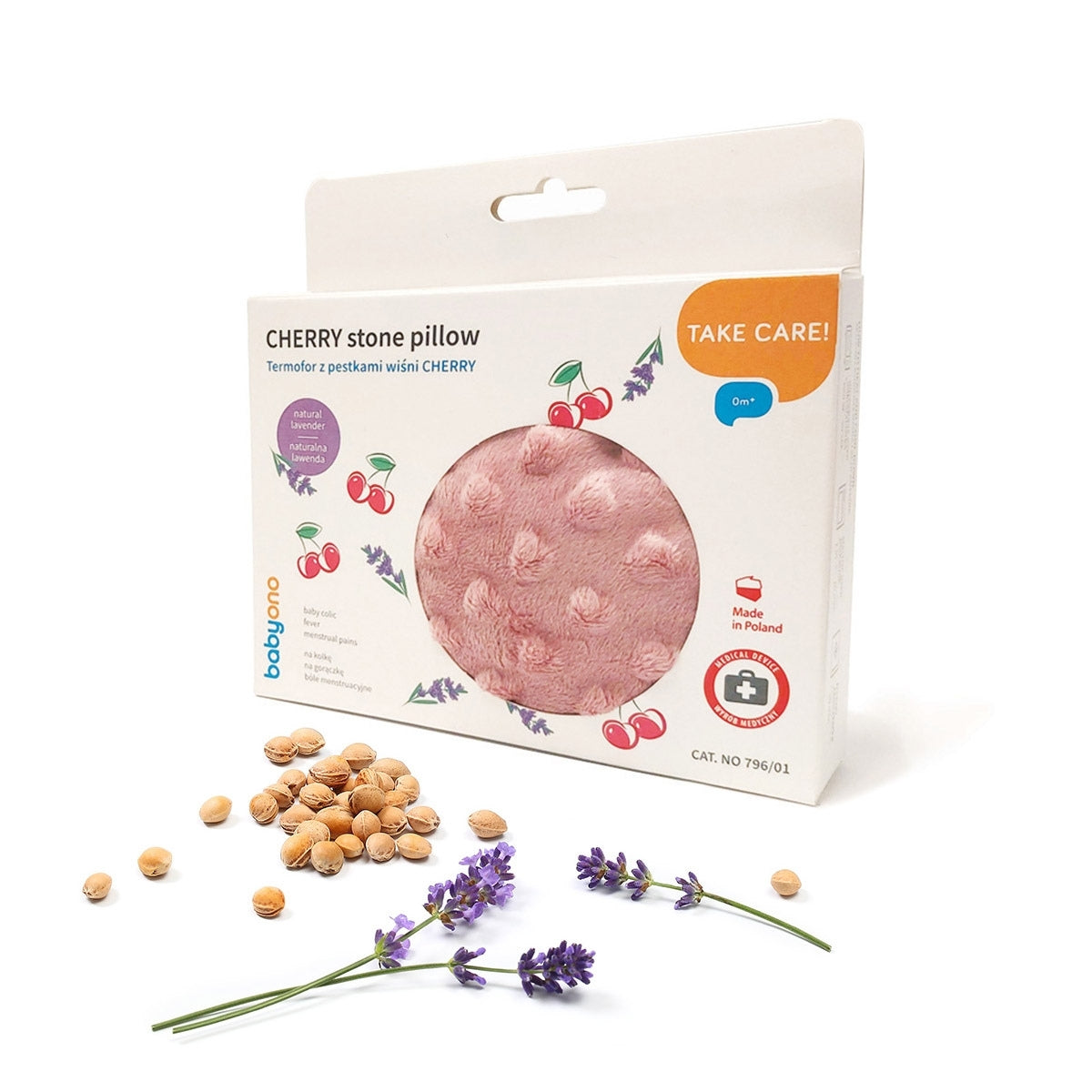 Bolsa Anticólico De Semillas Con Huesos De Cereza Pink_0