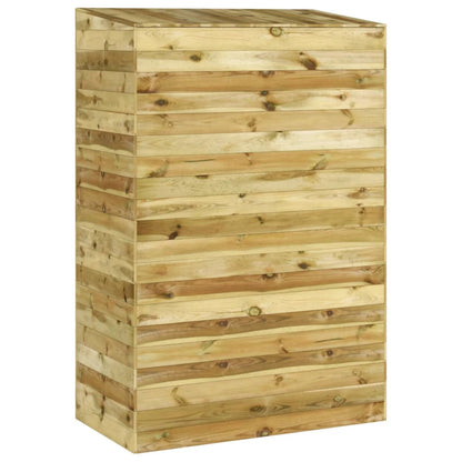 Silla De Jardín Strandkorb Con Cajón Pino Macizo 112x60x168 Cm_4