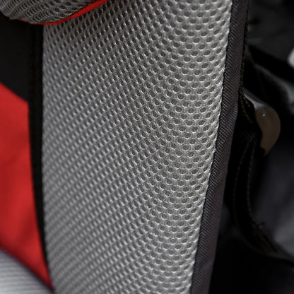Homcom Mochila Portabebés Plegable Con Techo Impermeable Para 6-36 Meses Rojo_4