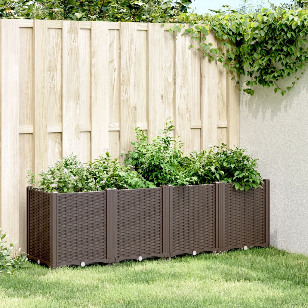 Jardinera Pp Marrón 160x40x53 Cm_1