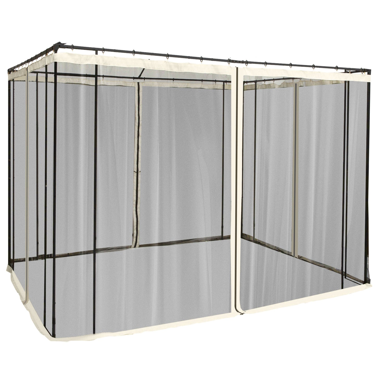 Outsunny 4 Paneles Laterales 302x207 Cm Para Carpa De Jardín Mosquitera_0
