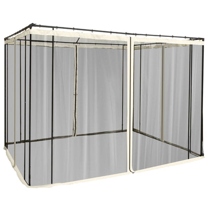 Outsunny 4 Paneles Laterales 302x207 Cm Para Carpa De Jardín Mosquitera_0