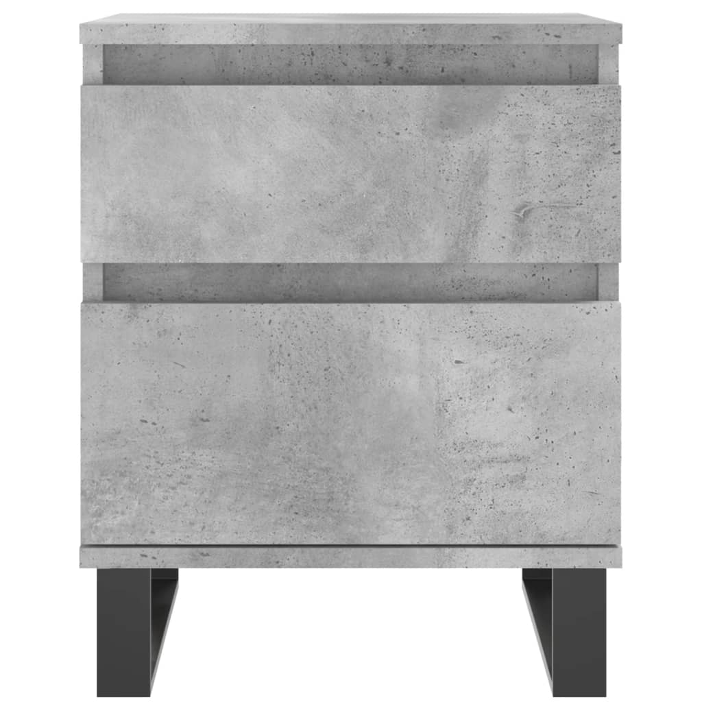Mesitas Noche 2 Uds Madera Ingeniería Gris Hormigón 40x35x50 Cm_4