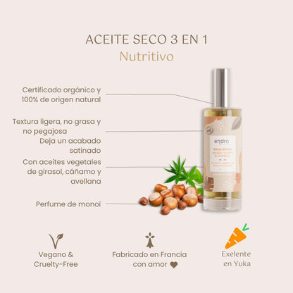 Óleo Seco Aneto 3 em 1 - 100 ml