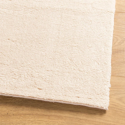 Vidaxl Alfombra De Pelo Corto Suave Lavable Huarte Beige 240x340 Cm_3