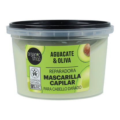 PROMOÇÃO Pack 2x Máscara Capilar Reparadora Expressa Abacate e Azeitona Biológica Loja 250 ml