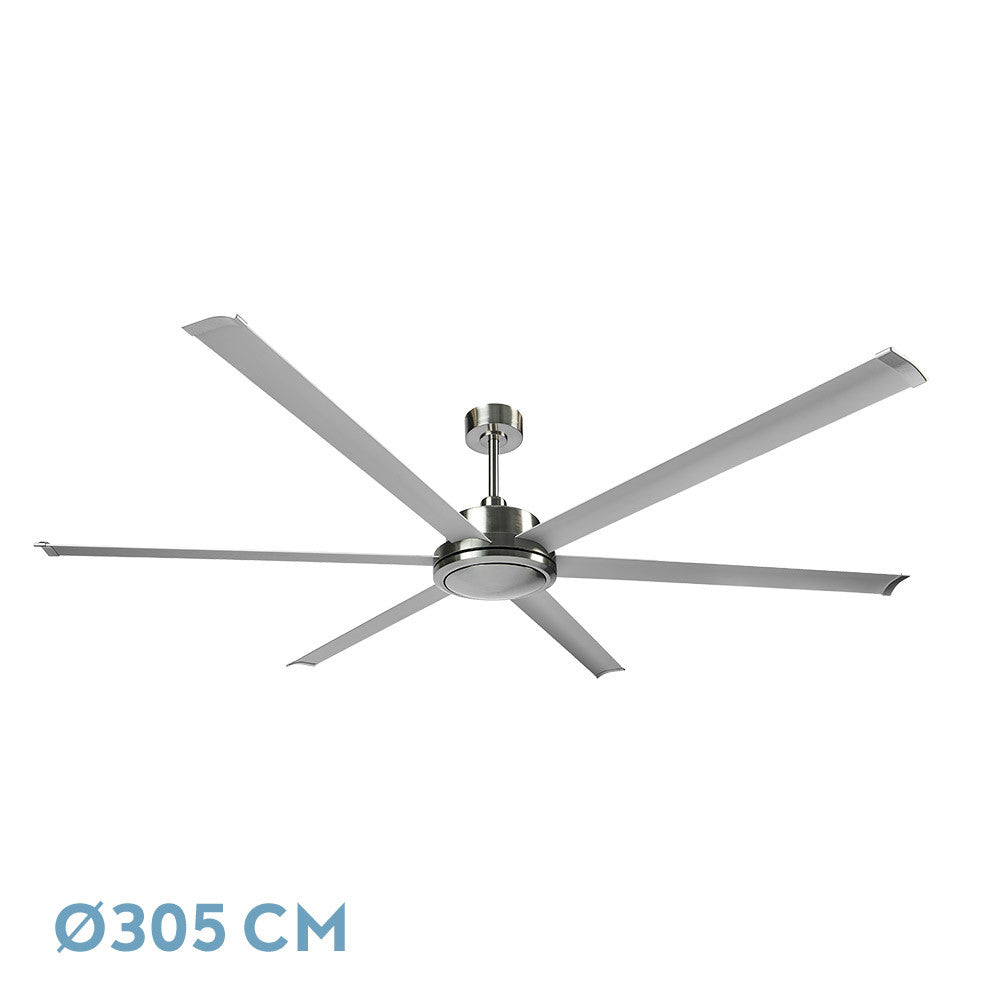 Ventilador Dc Sanson Niquel/plat Sin Luz 6asp 305d C/remoto Y Temporizador_0