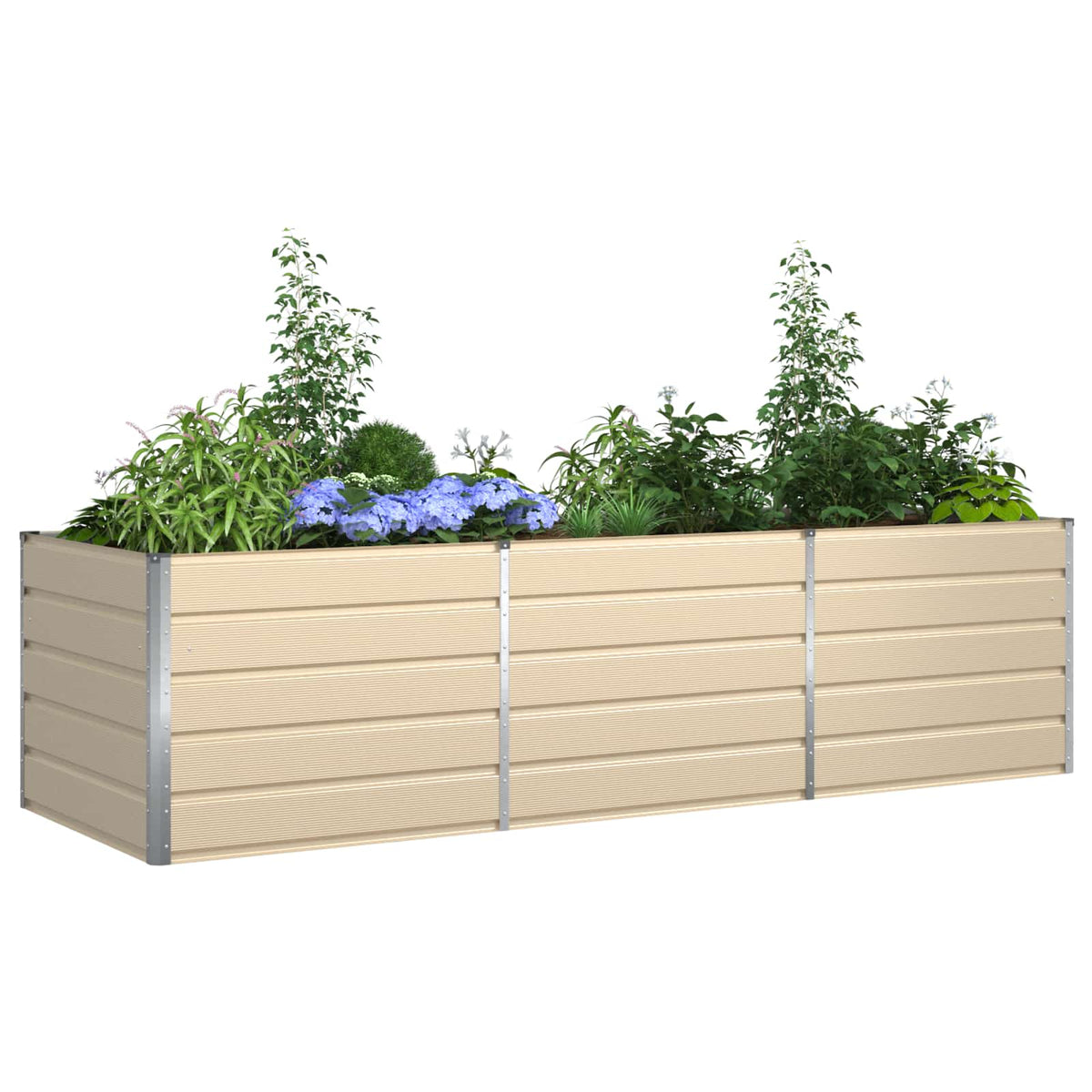 Jardinera Marfil 290 X 100 X 75 Cm Acero Galvanizado_2