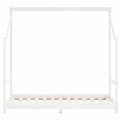 Vidaxl Estructura De Cama De Niños Madera De Pino Blanco 2x(80x160) Cm_5