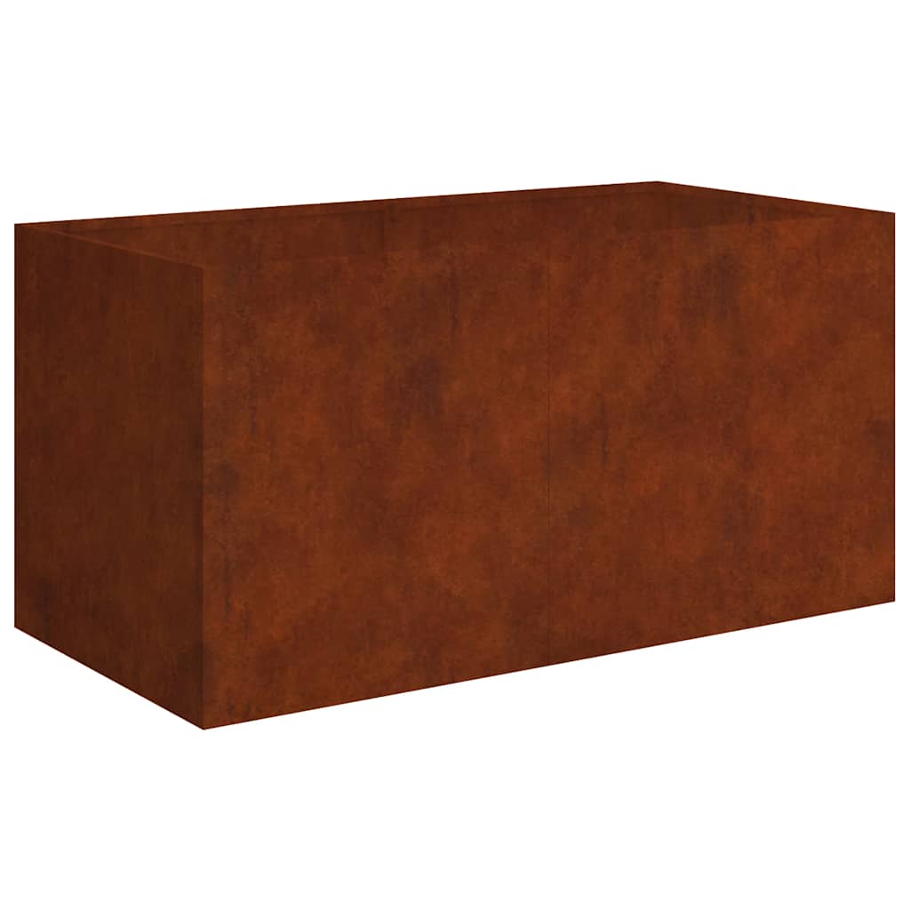 Maceta De Acero Corten 80x40x40 Cm_0