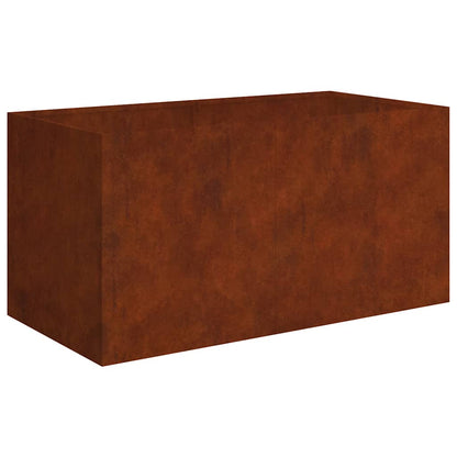 Maceta De Acero Corten 80x40x40 Cm_0