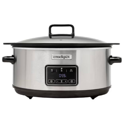 Panela elétrica digital Crockpot Sizzle &amp; Stew 6,5L CSC112X