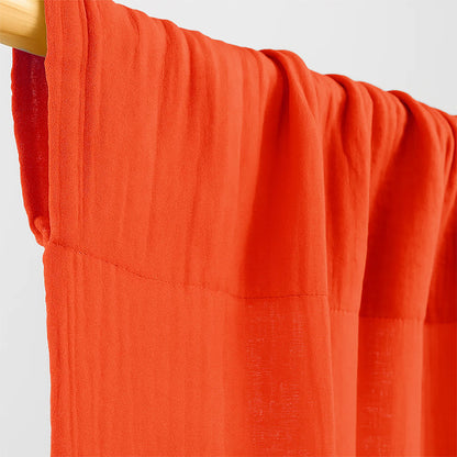 Cortinas De Gasa De Algodón Orgánico Color Fresa Para Bebé_4