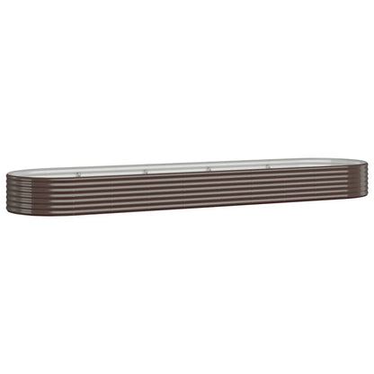 Jardinera Arriate Acero Galvanizado Marrón 396x100x36cm_0