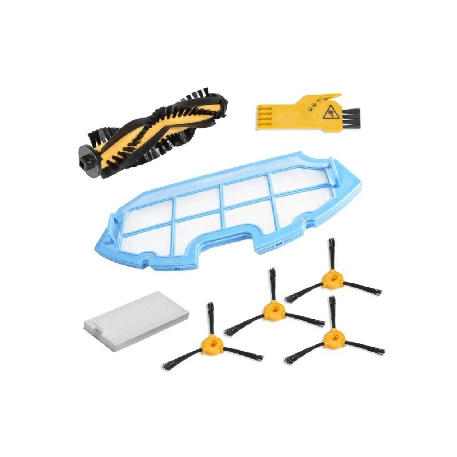Cecotec Kit De Accesorios De Limpieza Para Robot Aspirador Conga Excellence: 4 Cepillos Laterales 1 Cepillo Central 1 Fi_0