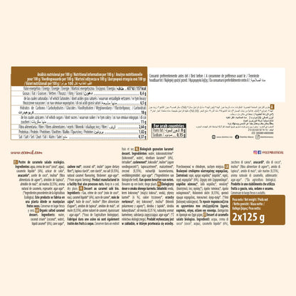 Sobremesa de Caramelo Salgado Bio Ecomil 2 unidades de 125 g