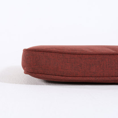 Cojín Para Sillas De Jardín Curvado Olefin Color Rojo, Tamaño 45x47x5 Cm, No Pierde Color, Desenfundable_3