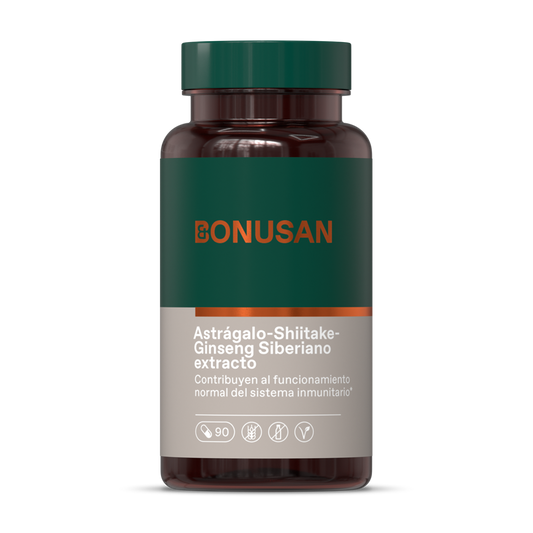 Astrágalo Shiitake Ginseng 90 Vcaps Bonusan