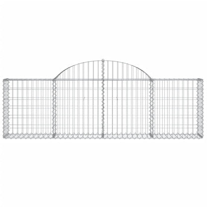 Cestas De Gaviones 13 Uds Forma De Arco Hierro 200x30x60/80 Cm_3