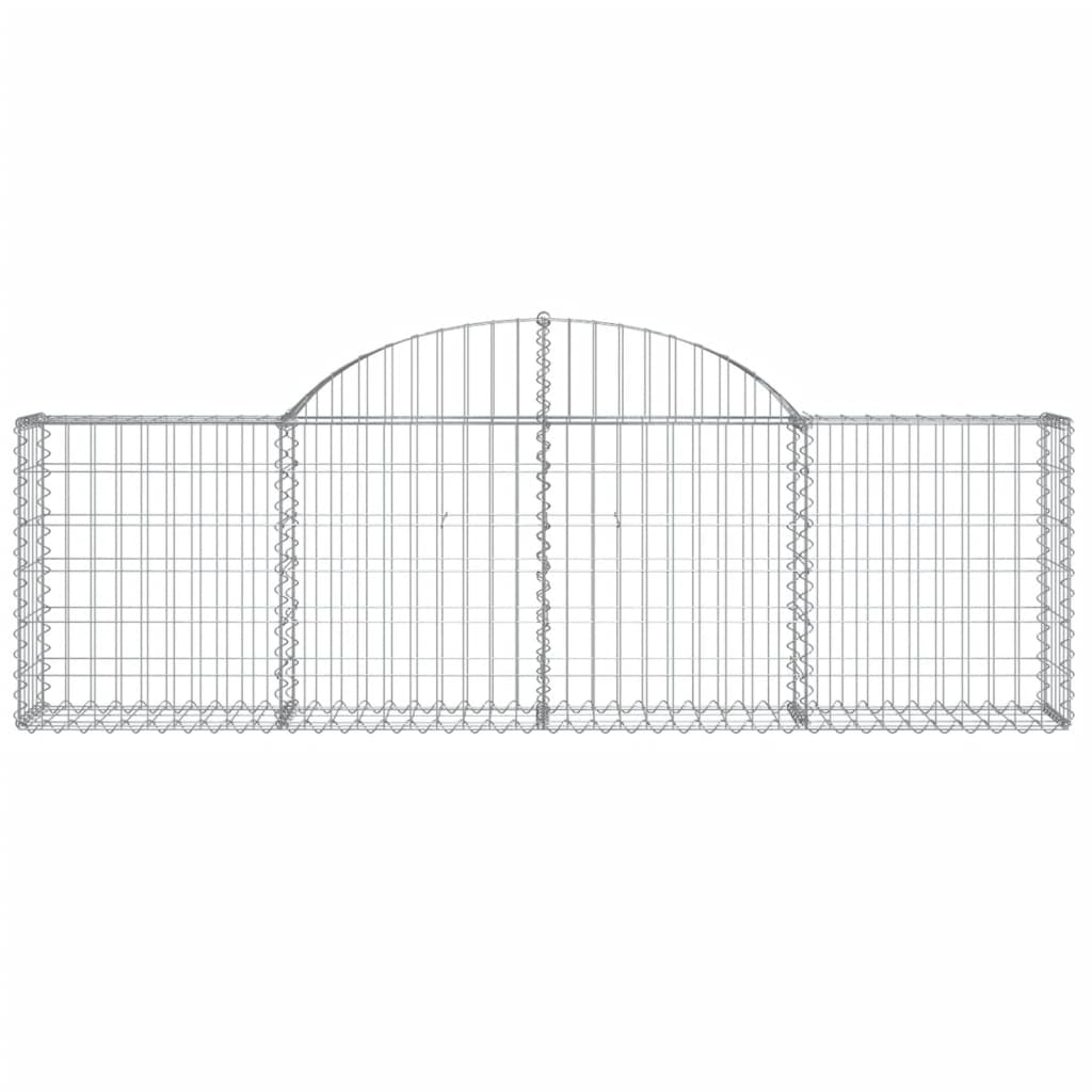 Cestas De Gaviones 20 Uds Forma De Arco Hierro 200x30x60/80 Cm_3