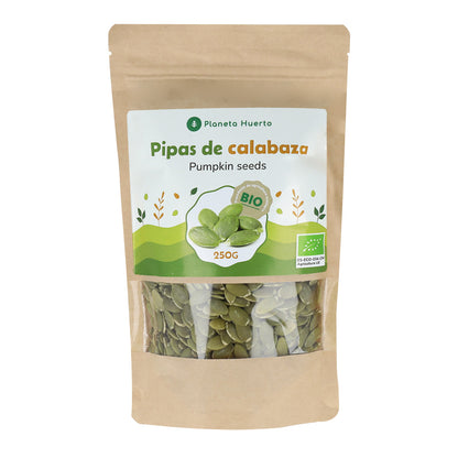 Sementes de abóbora descascadas ECO Planeta Huerto 250 g