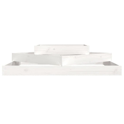 Jardinera Madera Maciza De Pino Blanco 112x112x27 Cm_3