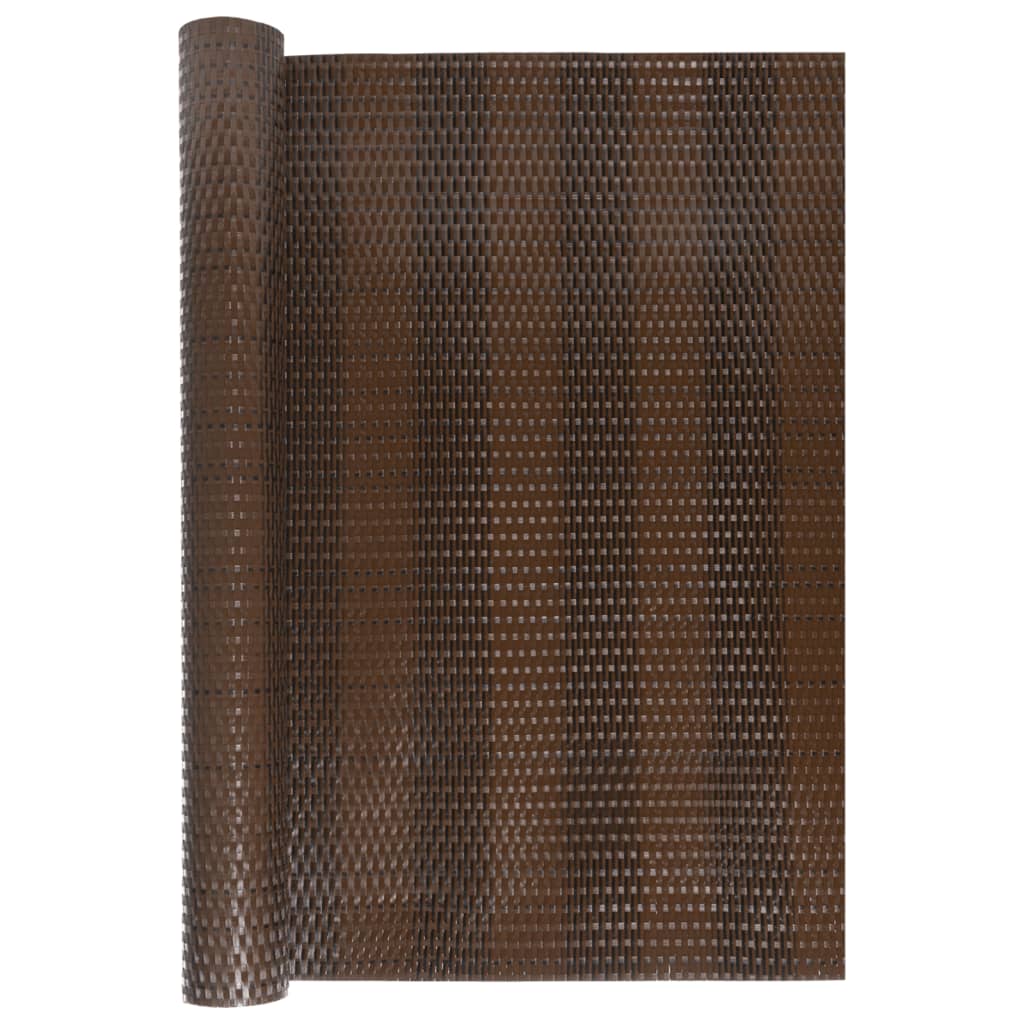 Toldo Para Balcón Ratán Sintético Marrón Y Negro 500x90 Cm / Vetonek_4