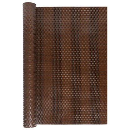 Toldo Para Balcón Ratán Sintético Marrón Y Negro 500x90 Cm / Vetonek_4