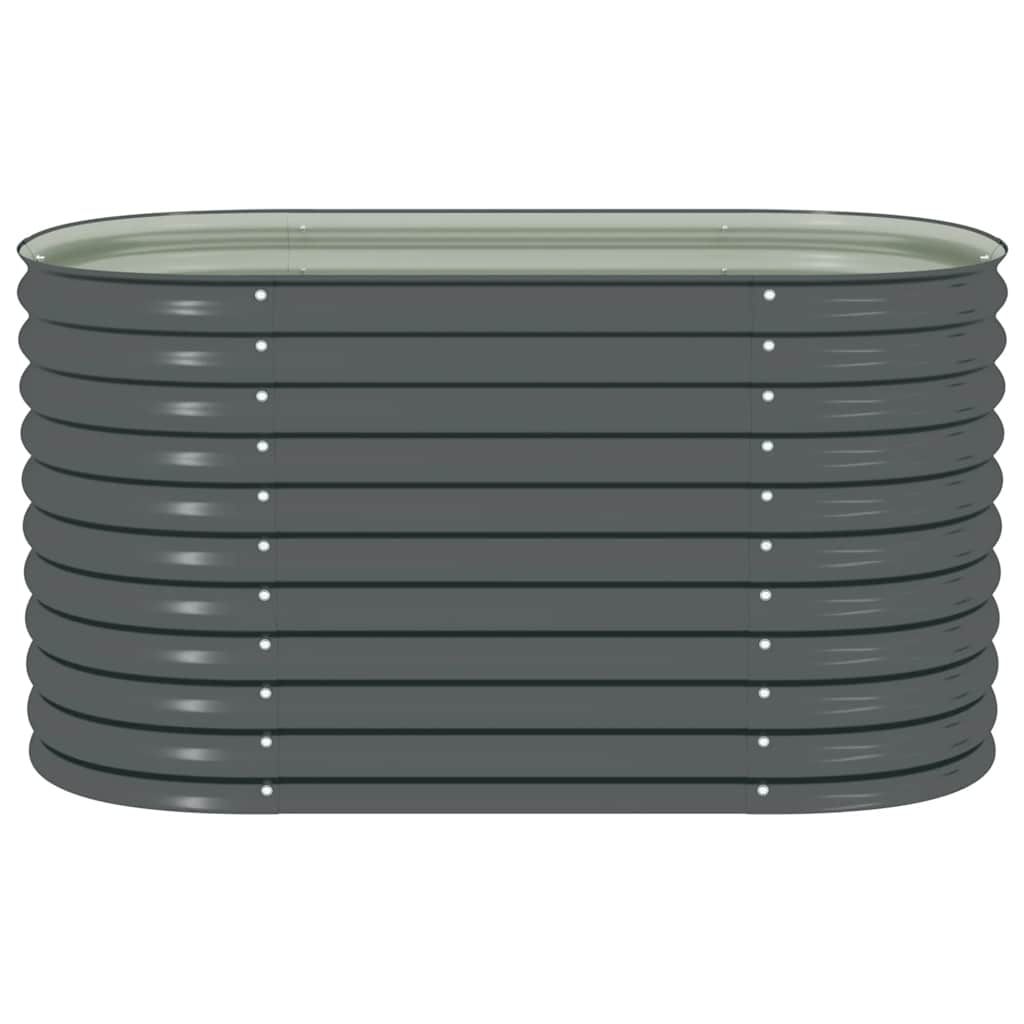 Arriate De Acero Galvanizado Gris 160x80x81 Cm_4