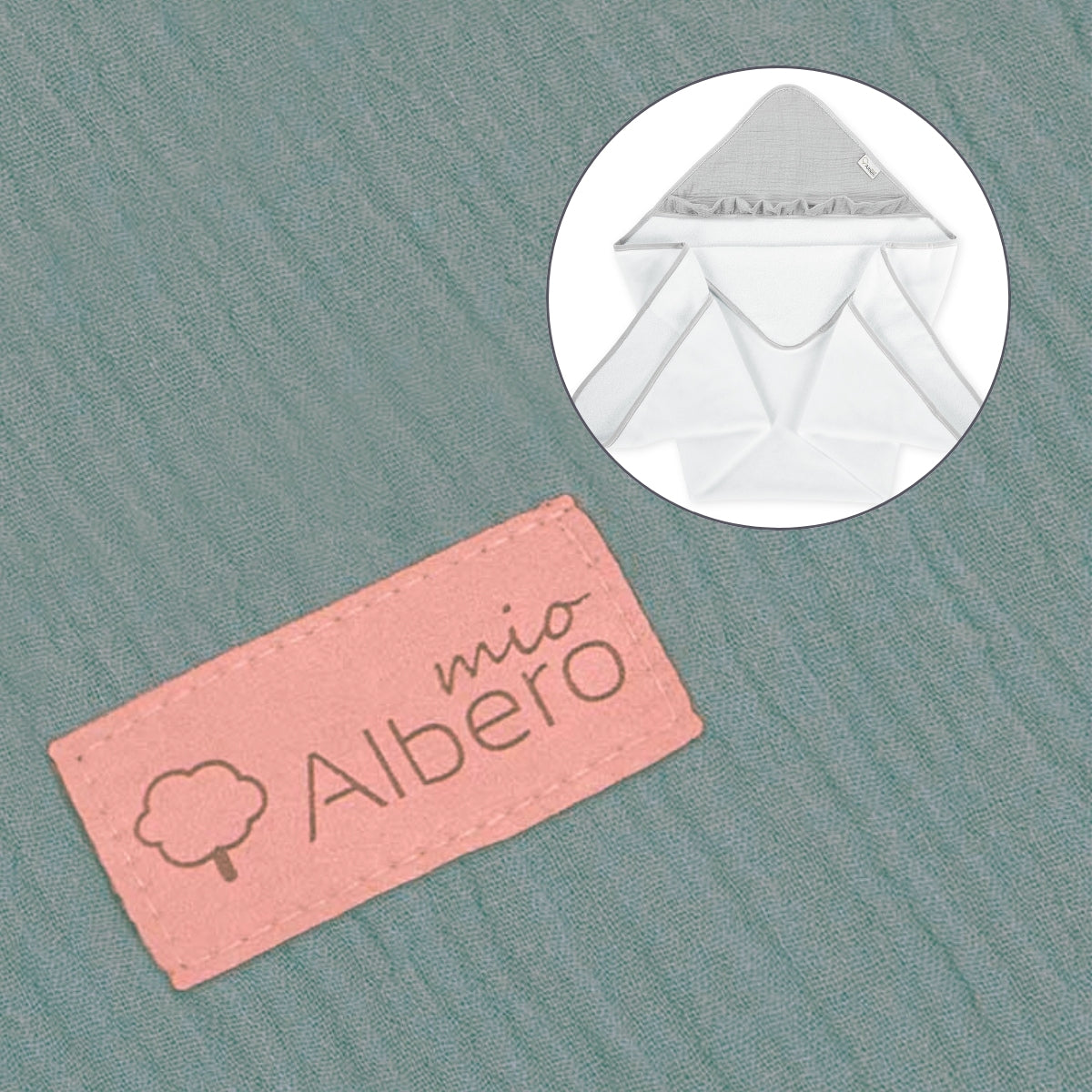 Cotton Color Maxicapa De Baño Para Bebés Albero Mio | Seca Y Abriga A Tu Bebé Con Suavidad Después Del Baño_1