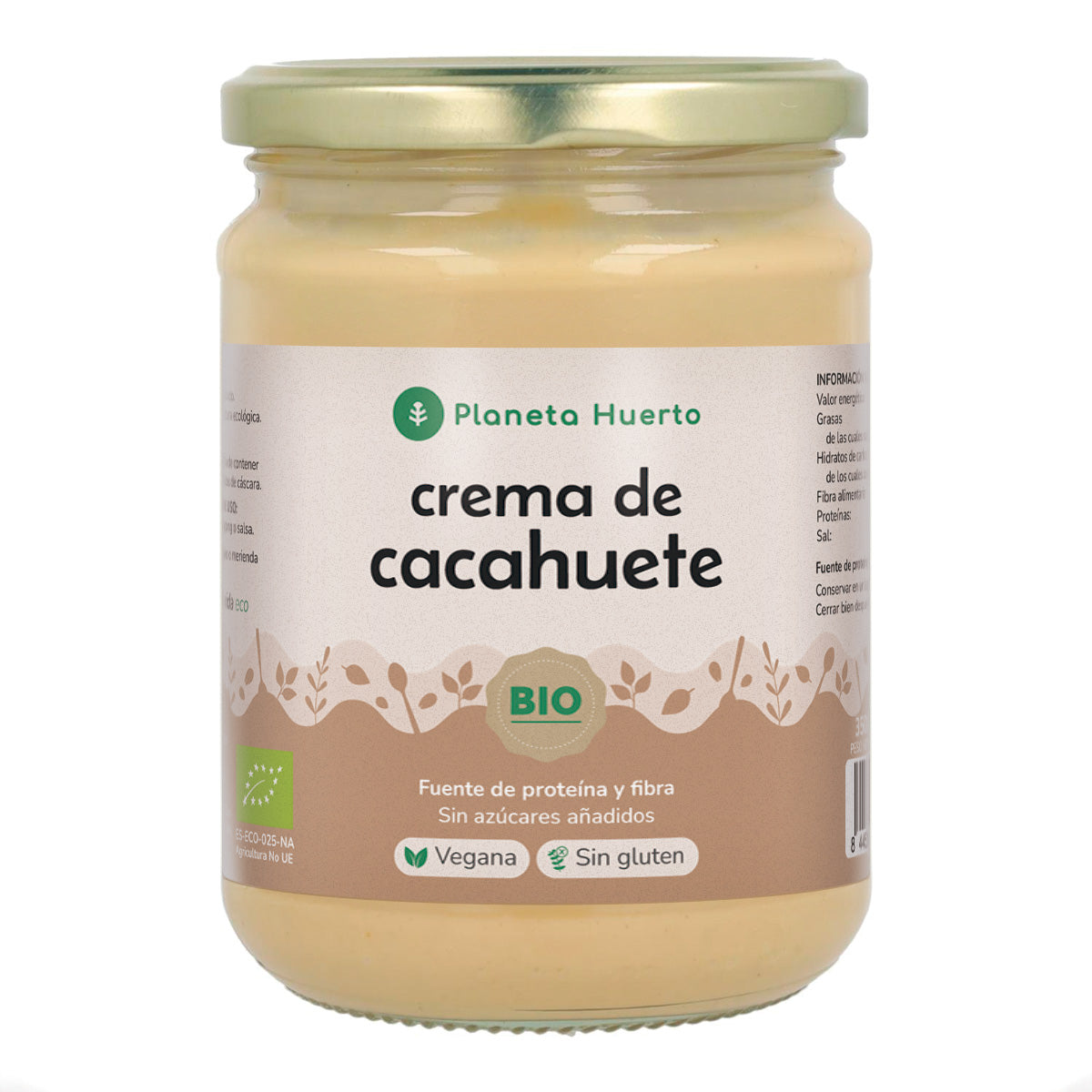 Planeta Huerto ECO Manteiga de Amendoim 350 g