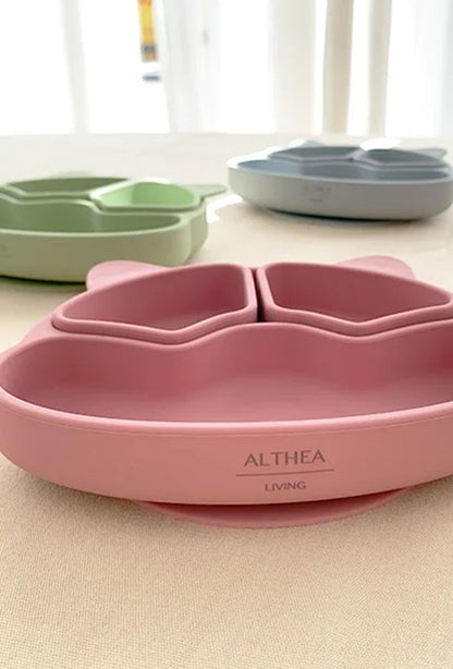 Plato Con Divisiones Extraíbles Y Forma De Perrito - Verde Oliva._3