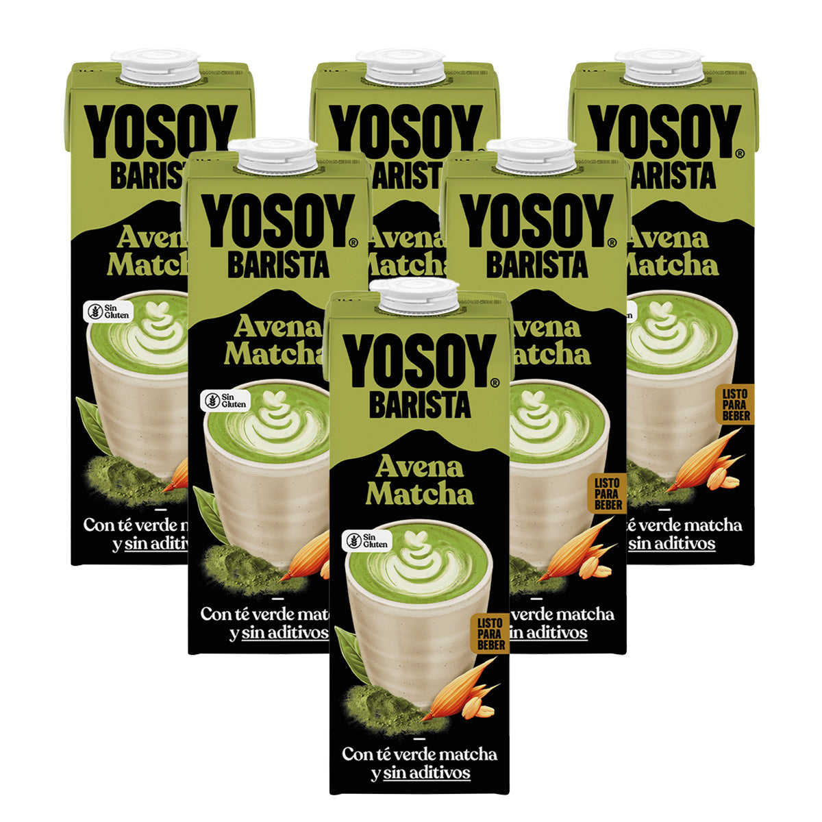Pack de 6 bebidas Yosoy Matcha 1L