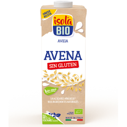 Bebida de Aveia BIO sem glúten Isola Bio 1 L