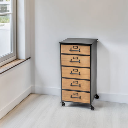 Wellhome Cajonera Archivos Retro Metal Y Madera_3