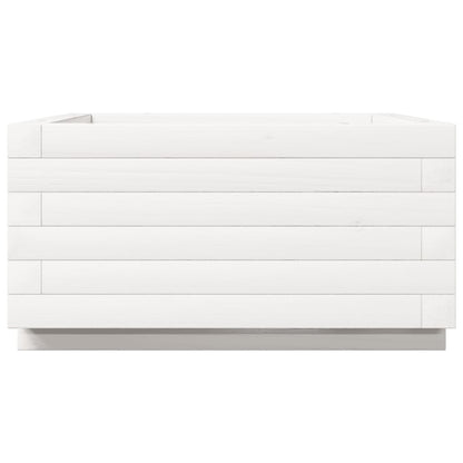 Jardinera De Madera Maciza De Pino Blanco 50x50x26,5 Cm_5