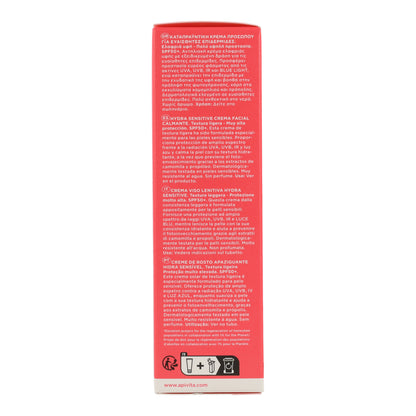 Creme Solar Suavizante Hydra Sensitive FPS 50 Apivita 50ml