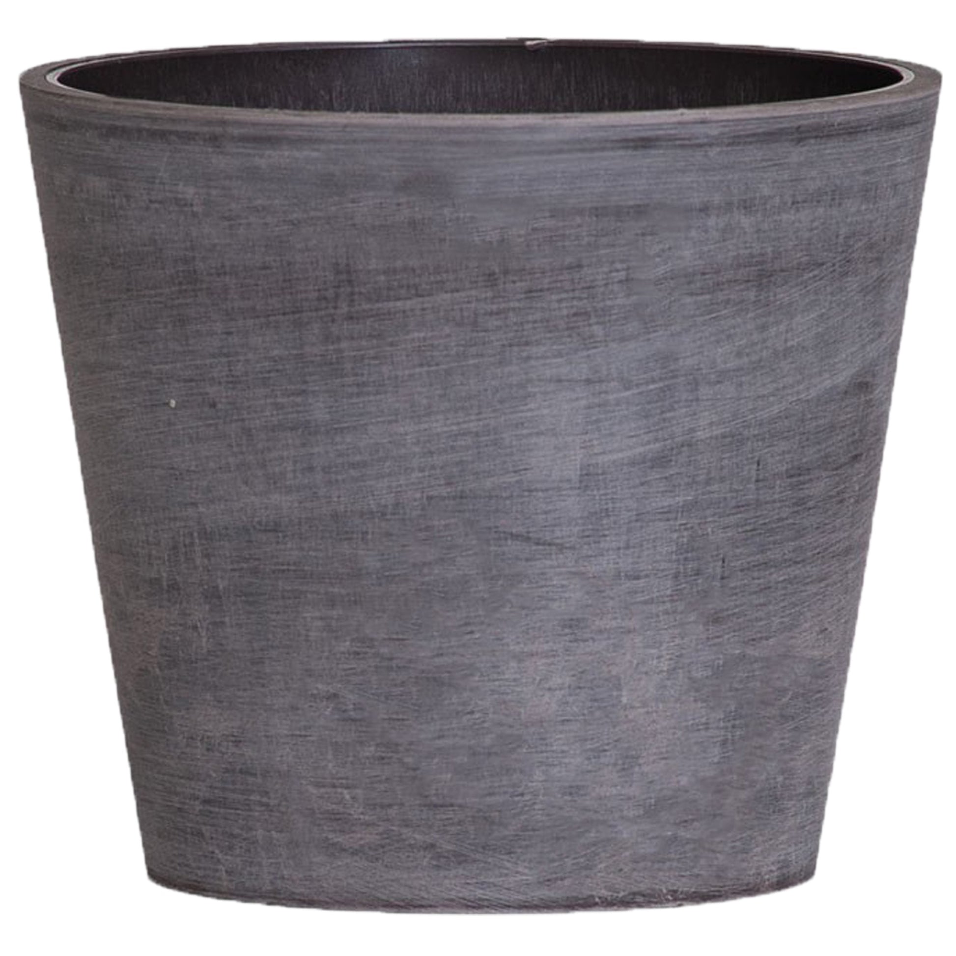 Maceta Tipo Cono Truncado Ø 40 Cm Gris Oscuro_0
