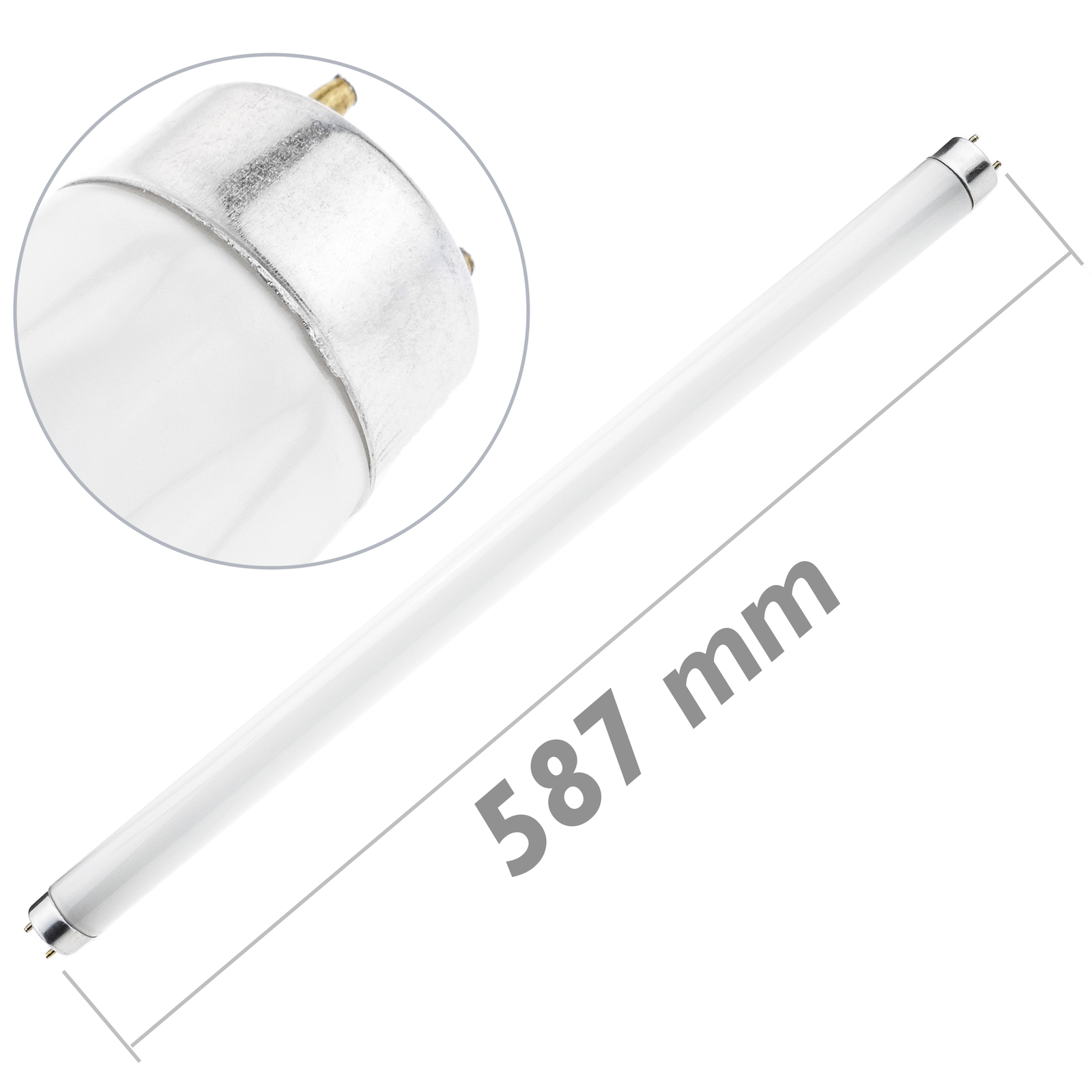 Tubo Fluorescente Para Matamoscas Y Mosquitos Eléctrico Uv T8 20w Bl 587mm_1